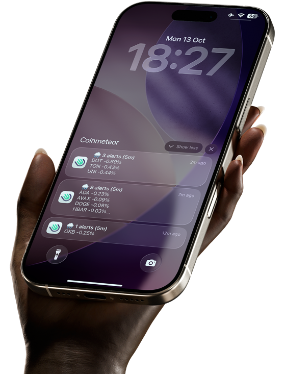 coinmeteor app alerts